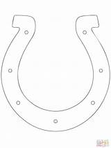 Horseshoe Coloring Cowboy Pages Crafts Getcolorings Printable Big Horse Color Choose Board sketch template