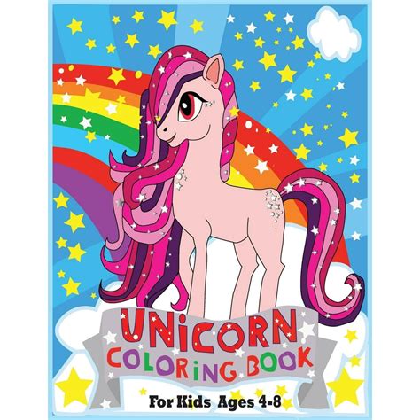 unicorn coloring books  kids ages   special edition paperback