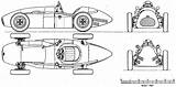Connaught Blueprints F2 Type 1953 Cabriolet sketch template
