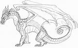 Coloring Pages Wings Fire Rainwing Dragon Dragons Nightwing Icewing Sketch Starwind Template Deviantart Popular Colouring Drawing Choose Board Rain sketch template