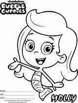 Bubble Guppies Coloring Guppy Oona Everfreecoloring Gil sketch template