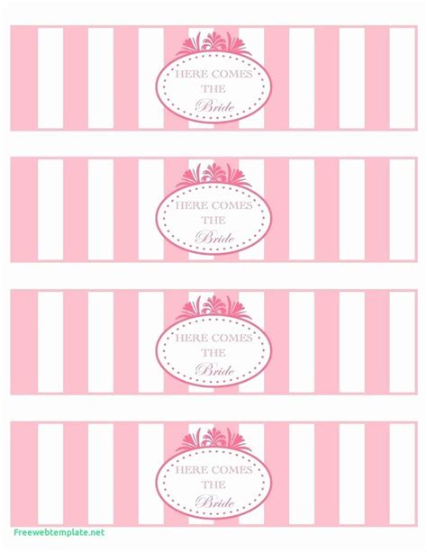 water bottle label template baby shower fresh printable water