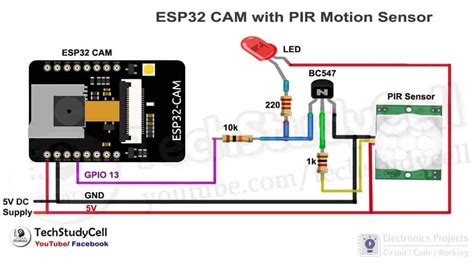 motion sensor camera esp cam project electronics projects