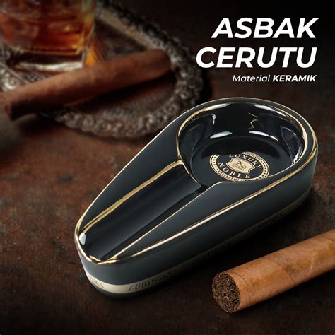 lubinski asbak rokok cerutu keramik tobacco cigarette ashtray p
