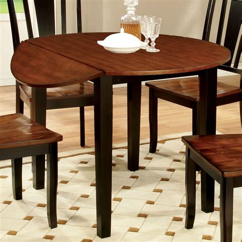 furniture  america lutz wood  dining table black  cherry