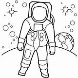 Astronaut Coloring Pages Kids Printable Space Sheets Read sketch template