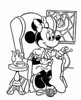 Knitting Coloring Pages Getdrawings Minnie Getcolorings sketch template