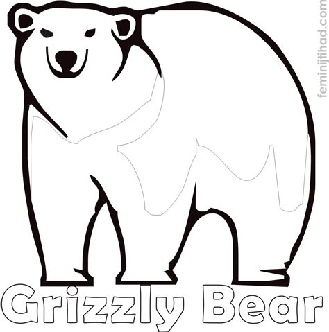 grizzly bear coloring pages  coloringfoldercom