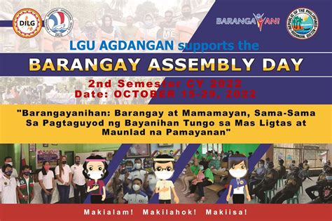 barangay assembly day bad  semester cy   october