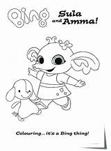 Bing Bunny Coloring Colouring Sheets Pages Sula Drawing Joy Inside Amma Character Printable Lineart Cbeebies Getcolorings Print Color Getdrawings Friends sketch template