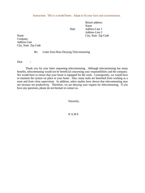 letter denying  template pdffiller