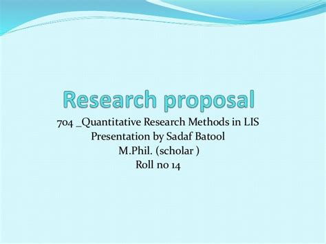 research proposal powerpoint   research proposal