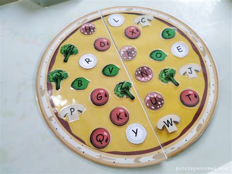 printable pizza letter matching bisa jadi kegiatan mengenal alfabet putrinyanormalcom