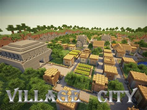 village city npc village transformed   big city minecraft map