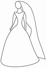 Coloring Dress Pages Wedding Dresses Gown Printable Beautiful Color Kids Dibujos Adults Library Clipart Popular Asia F520 sketch template