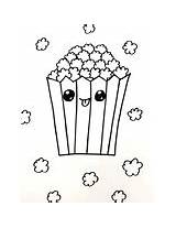 Popcorn Stomping Happily sketch template