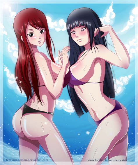 erza and hinata sexy hot anime and characters photo 36425400 fanpop