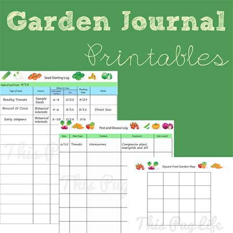 garden journal printables updated journal gardens  garden planner