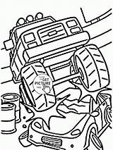 Coloring Monster Car Pages Transportation Kids Choose Board Smashing Drawing sketch template