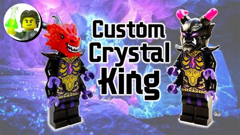 custom lego crystal king minifigure  ninjago crystallized youtube