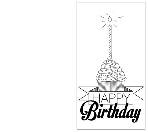 black  white birthday card birthday card printable birthday card