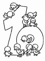 Numbers Fun Kids Coloring Pages Cijfers sketch template