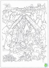 Dinokids Nativity sketch template