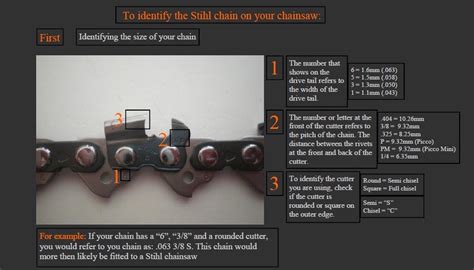 Identify Stihl Chainsaw Chain