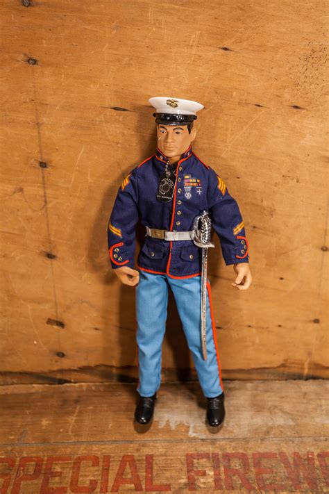 vintage  gi joe hasbro marine parade dress outfit soldier action figure toys