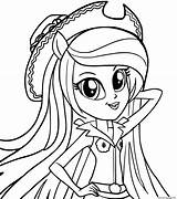 Pony Little Coloring Pages Equestria Girl Applejack Girls Printable Drawing Face Kids sketch template