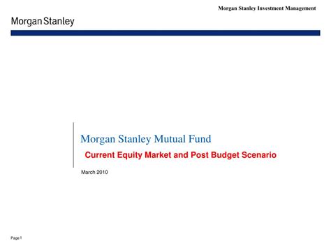 ppt morgan stanley mutual fund powerpoint presentation free download
