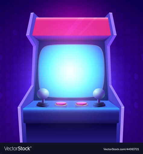 arcade game screen copy space  interface vector image