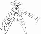 Pokemon Deoxys Coloring Pages Form Pokémon Color Alternate Forms Getcolorings Coloriages Printable sketch template