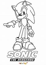 Coloring Sonic Pages Shadow Hedgehog Cartoon Printable Colouring Sheets Color Characters Print Kids Comments Preschool sketch template