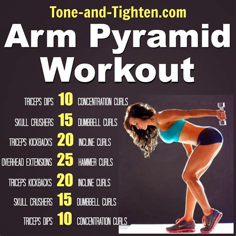 arm pyramid workout the best exercises to tone and tighten your arms