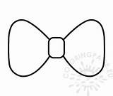 Bow Tie sketch template