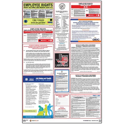labor laws poster texas federal osha english