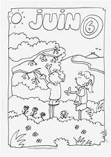 Mois Coloriage Les Juin Coloring Stuff School French Annee Gustav Tampons Seasons Klimt Colouring Calendar Language Teaching Weather Season Kids sketch template