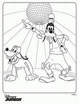Mickey Clubhouse Goofy Pluto Kleurplaat Kleurplaten Clubhuis Malvorlage Colorirdinokids sketch template