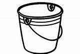 Bucket Coloring Pages Taking Water sketch template