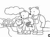 Coloring Goldilocks Bears Three Pages Puppet Getcolorings Printable sketch template