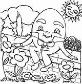 Dumpty Humpty Coloring Pages Flower Garden Printable Getcolorings Getdrawings Color sketch template