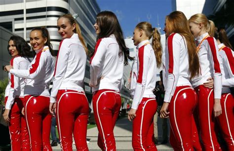 grid girls of russian grand prix weird russia