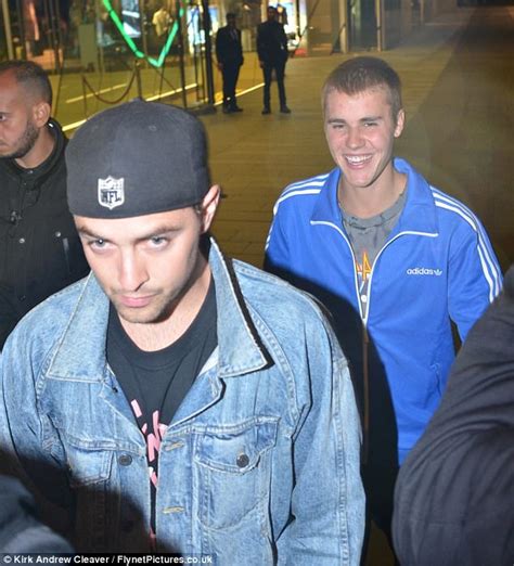 justin bieber enjoys casual night out in manchester
