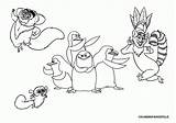Madagascar Coloring Pages Penguins Penguin King Julien Tacky Friends Colouring Clipart Color Kids Library Pole North Books Popular Coloringhome Printable sketch template