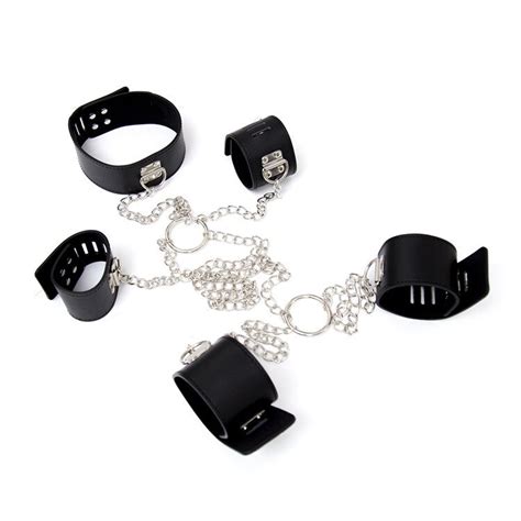 collar hand ankle cuffs bondage sex toys for couples sm bdsm adulty