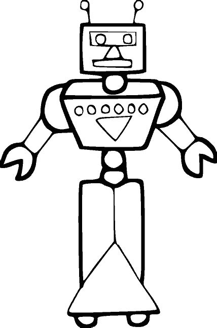 robot coloring pages  print robot coloring page coloring pages