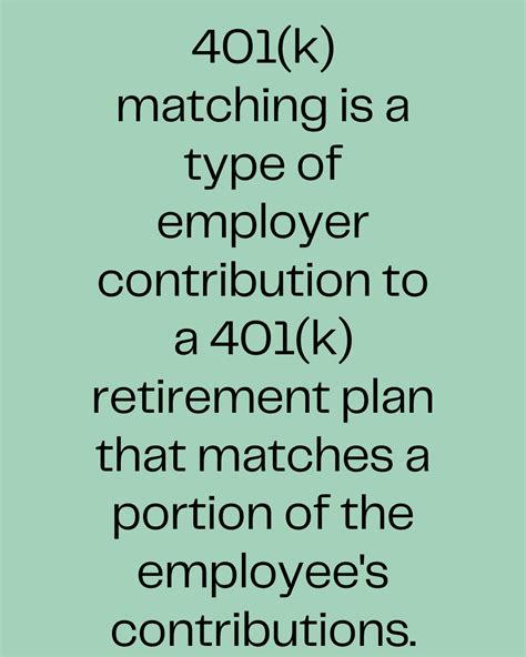 matching  employee retirement planning
