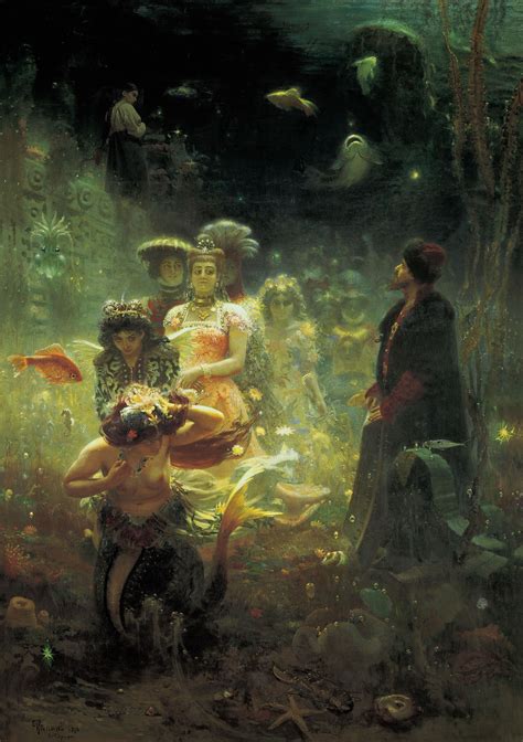 Sadko In The Underwater Kingdom By Ilya Repin Famous Russian Art