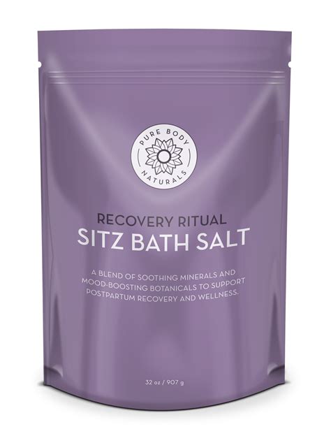 recovery ritual sitz bath salt  oz pure body naturals